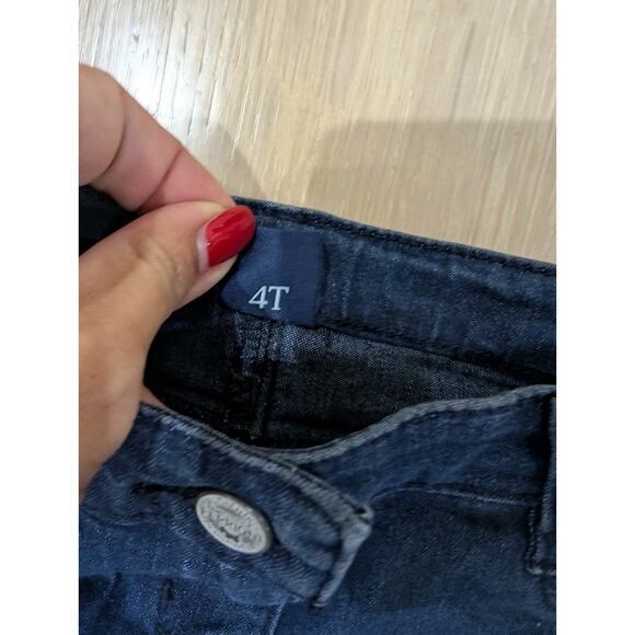 Lot of 2 Gap Light Blue Like Mom & Ferrioni Dark Adjustable Denim Jeans 4T - Picture 5 of 10